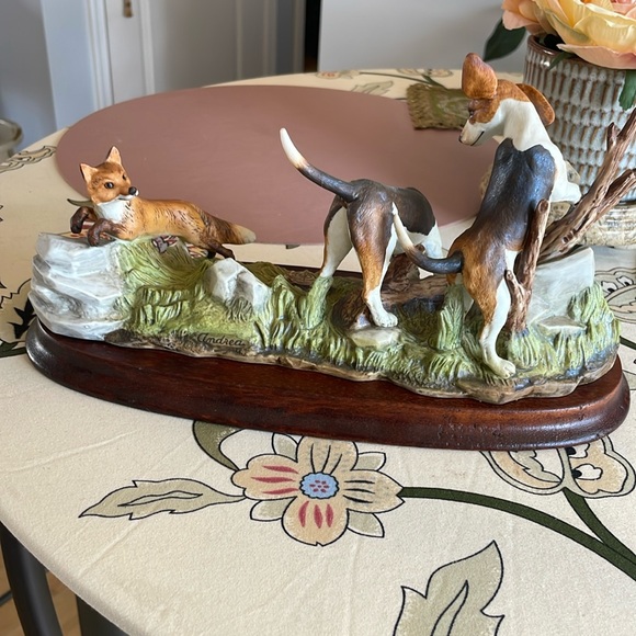 Hunting Dog and Fox Figurine by Andrea by Sadek 6731 Year 1983 - Picture 3 of 8
